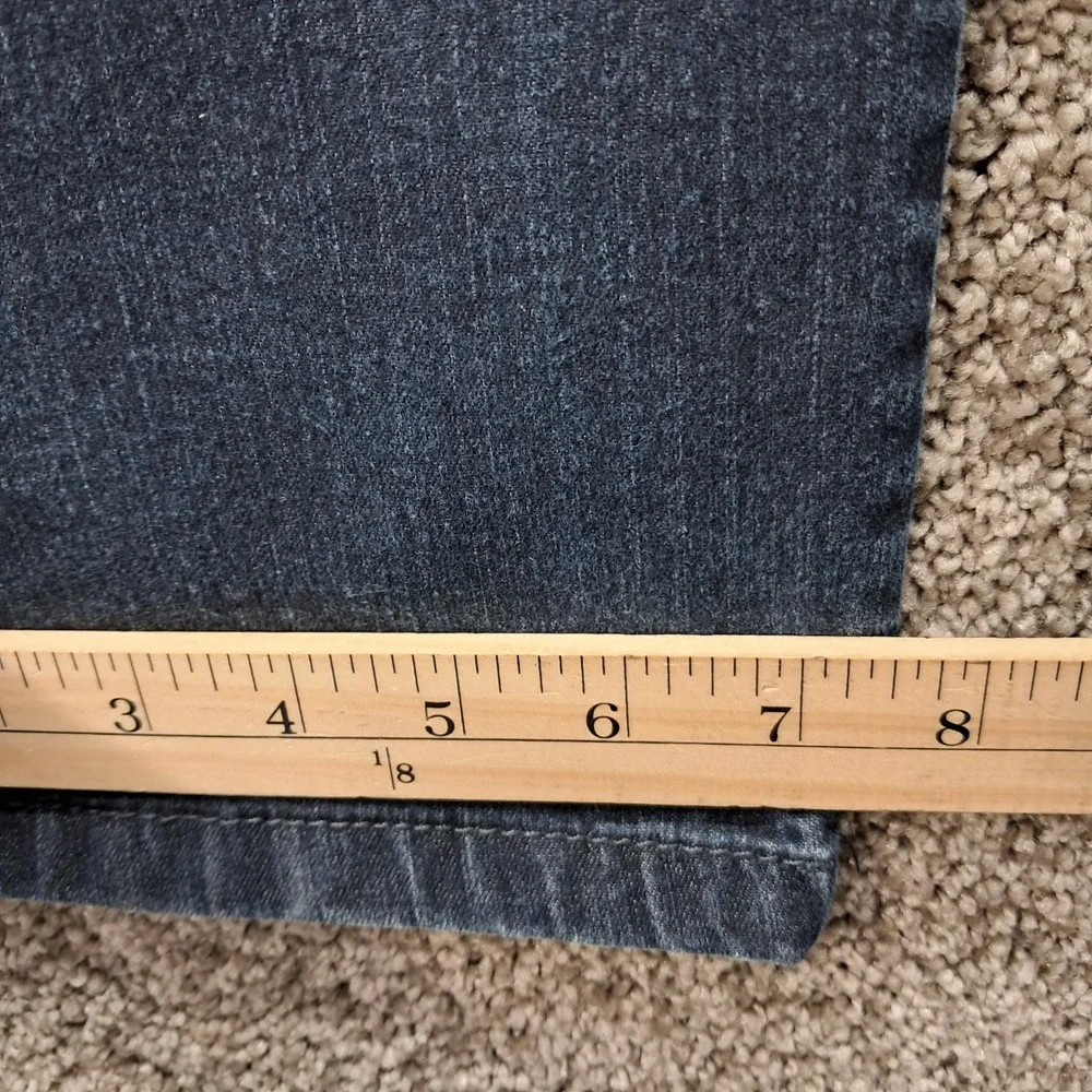 Polo Wear Basic Mens Dark Wash Stretch Denim Jeans Size 46 Indigo Slim Straight